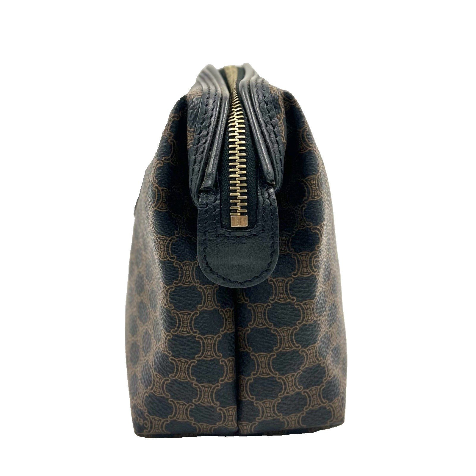 Celine Macadam Cosmetics Pouch - Black, PVC