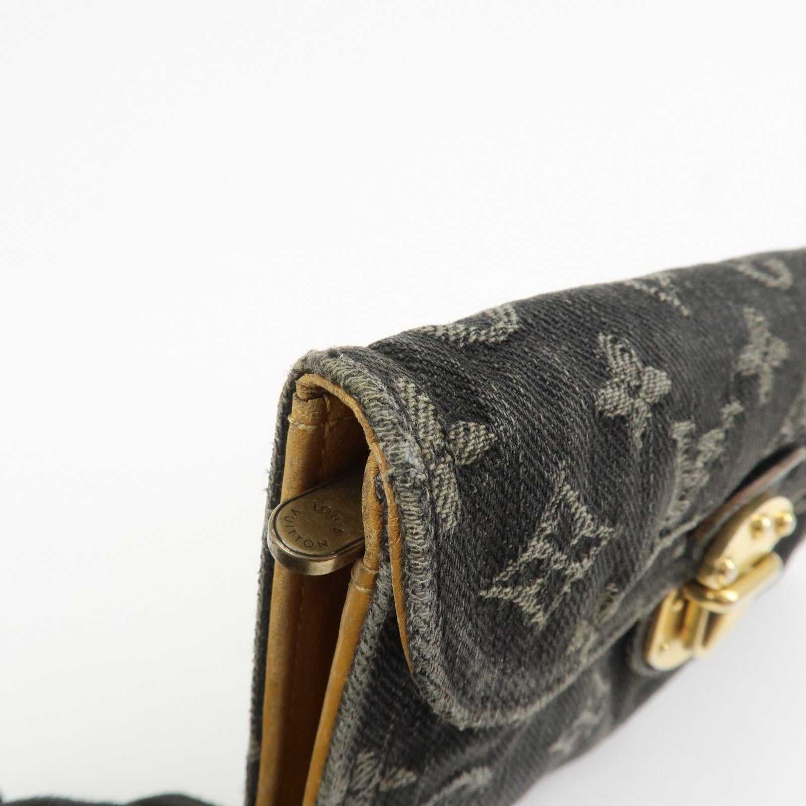 Louis Vuitton Portefeuille Amelia Wallet - Noir, Monogram Denim