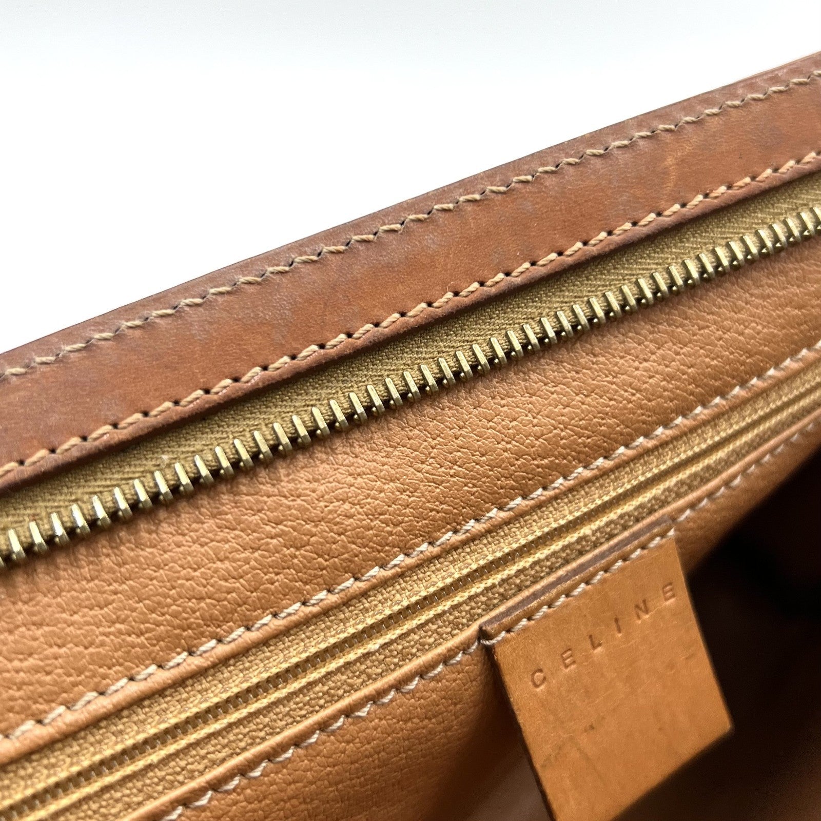 Celine Macadam Clutch Bag - Brown, PVC Leather