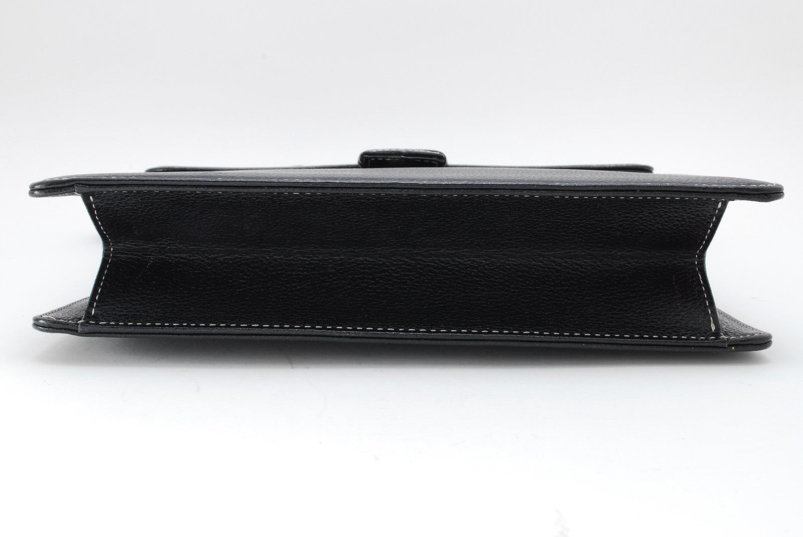 Saint Laurent Yves Shoulder Tote Stitch Bag - Black, Leather