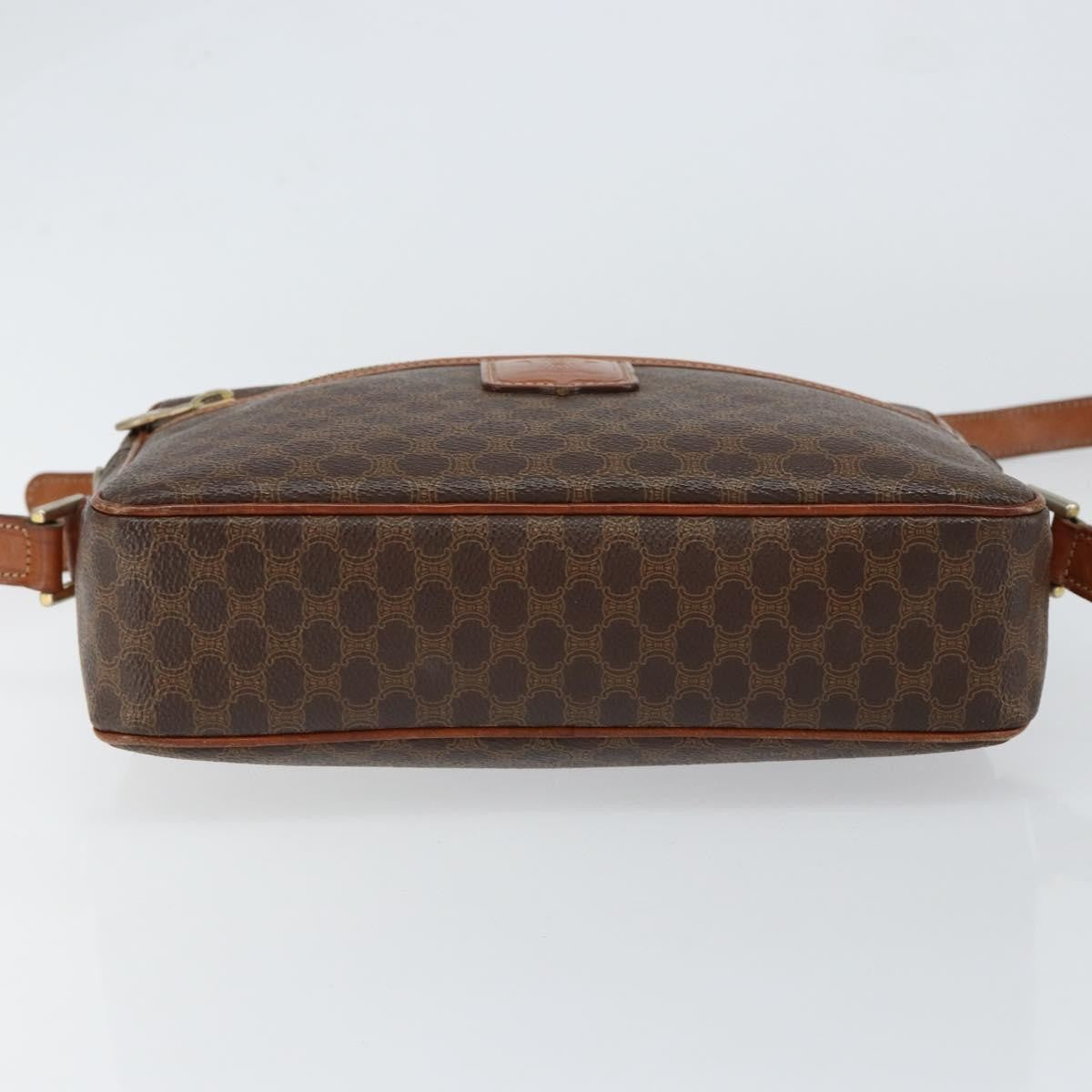 Celine Macadam Shoulder Bag - Brown/Gold, PVC Leather