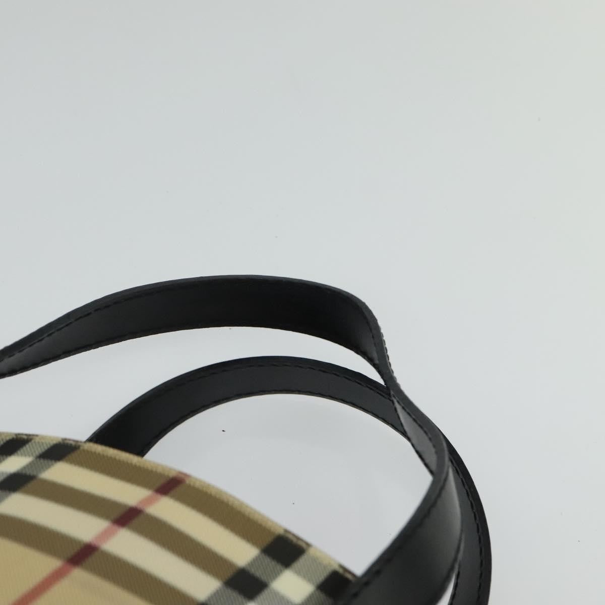 Burberry Nova Check Handbag - Beige/Silver, PVC Leather