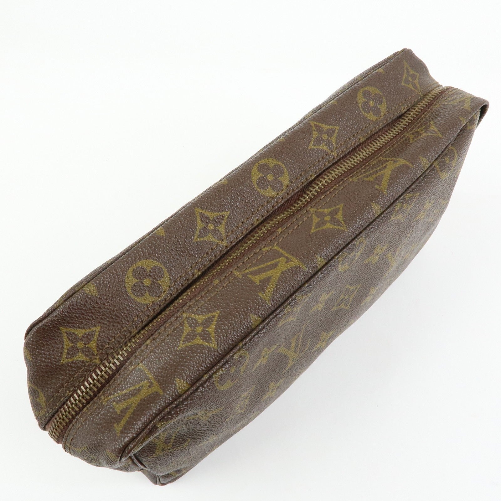 Louis Vuitton Trousse Toilette 28 Monogram Clutch - Brown, Leather