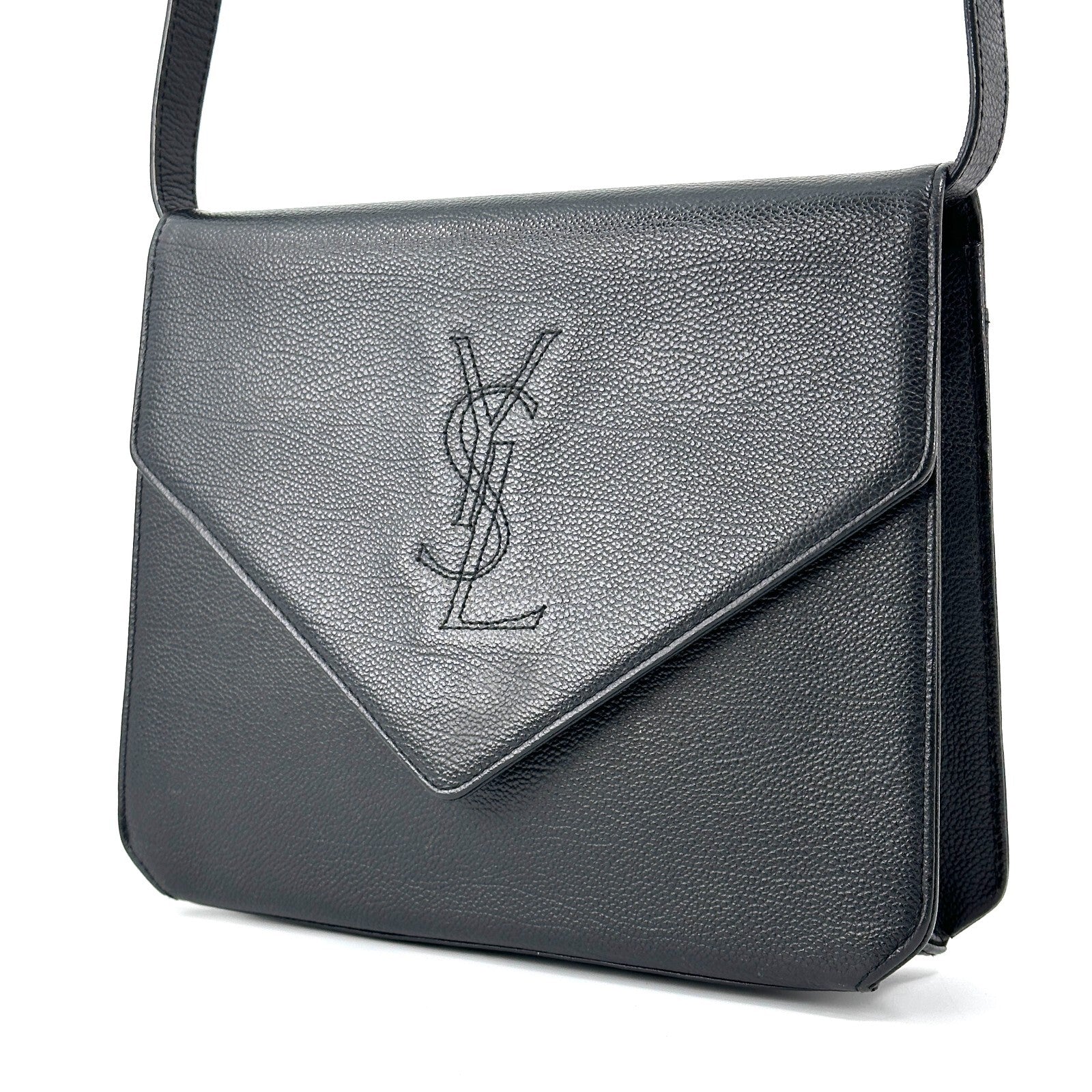 Saint Laurent Yves Saint Laurent Shoulder Bag - Black, Leather