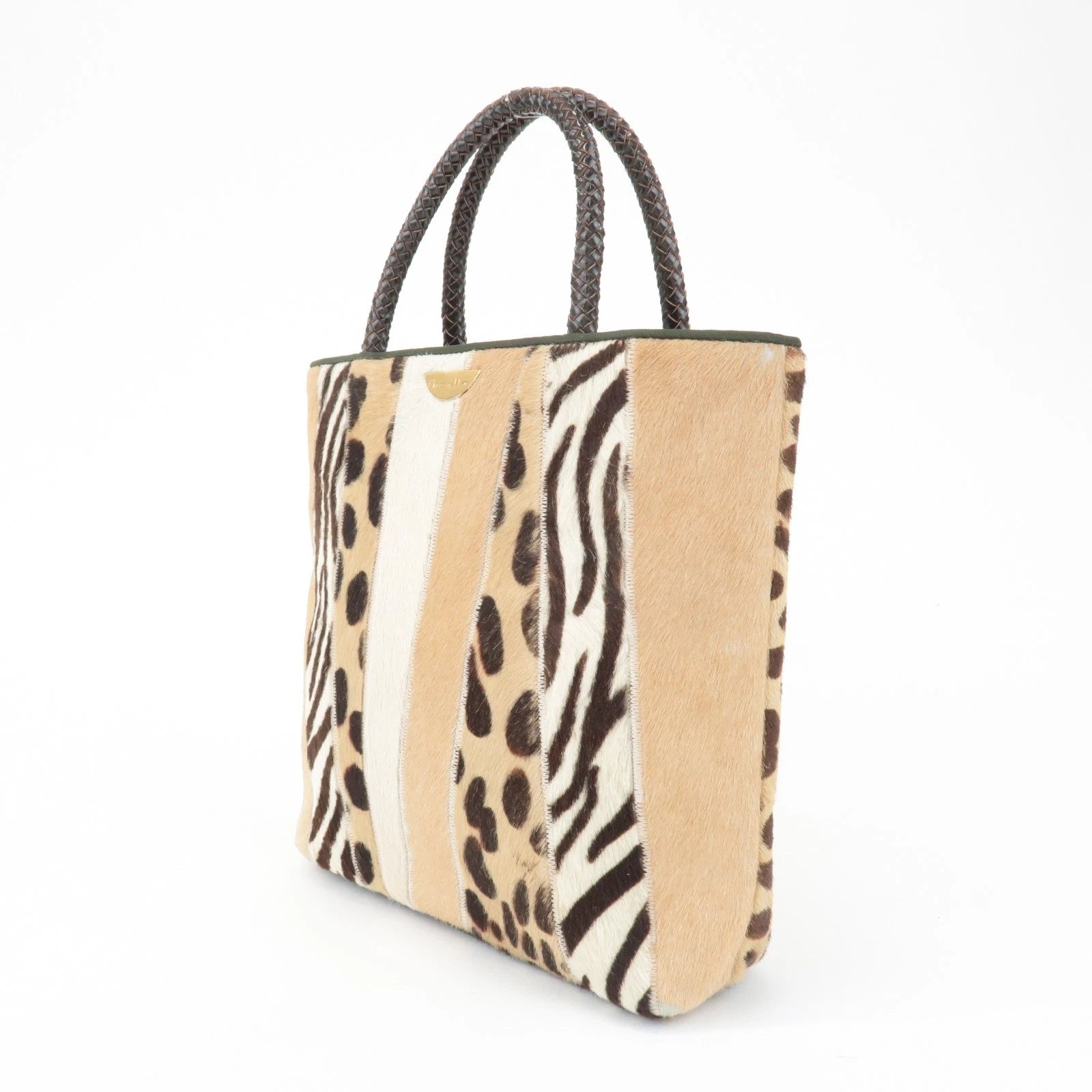 Christian Dior Hand Bag - Beige, Brown, Unborn Calf