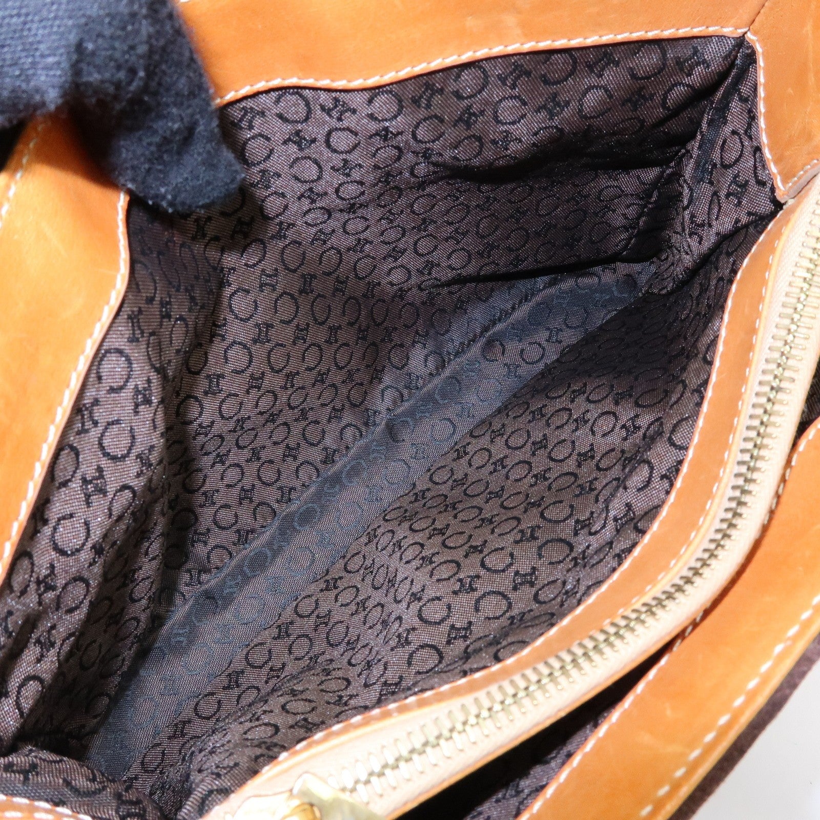 Celine C Macadam Hand Bag - Dark Brown, Suede Leather