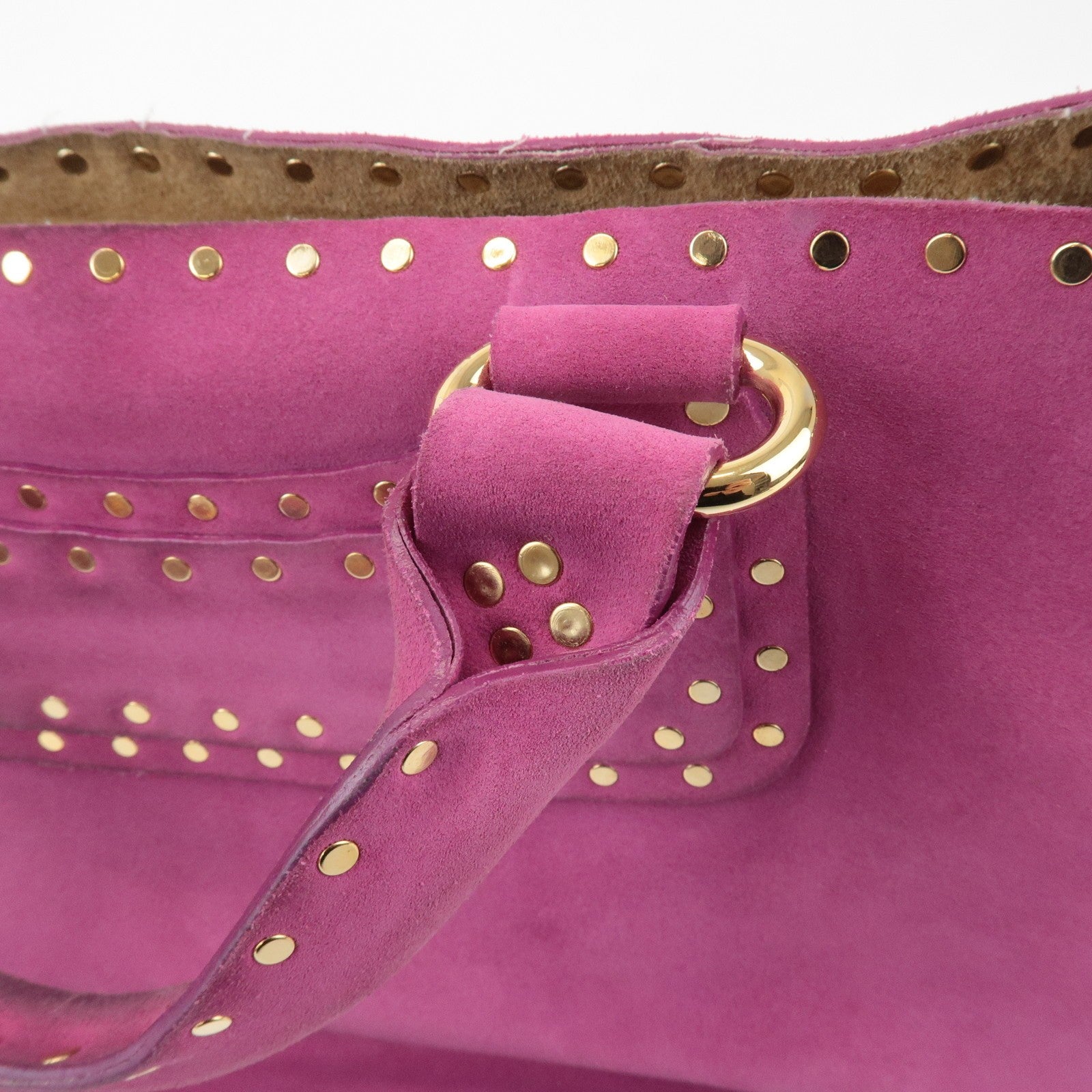 Celine Buggy Hand Bag - Pink, Suede Leather