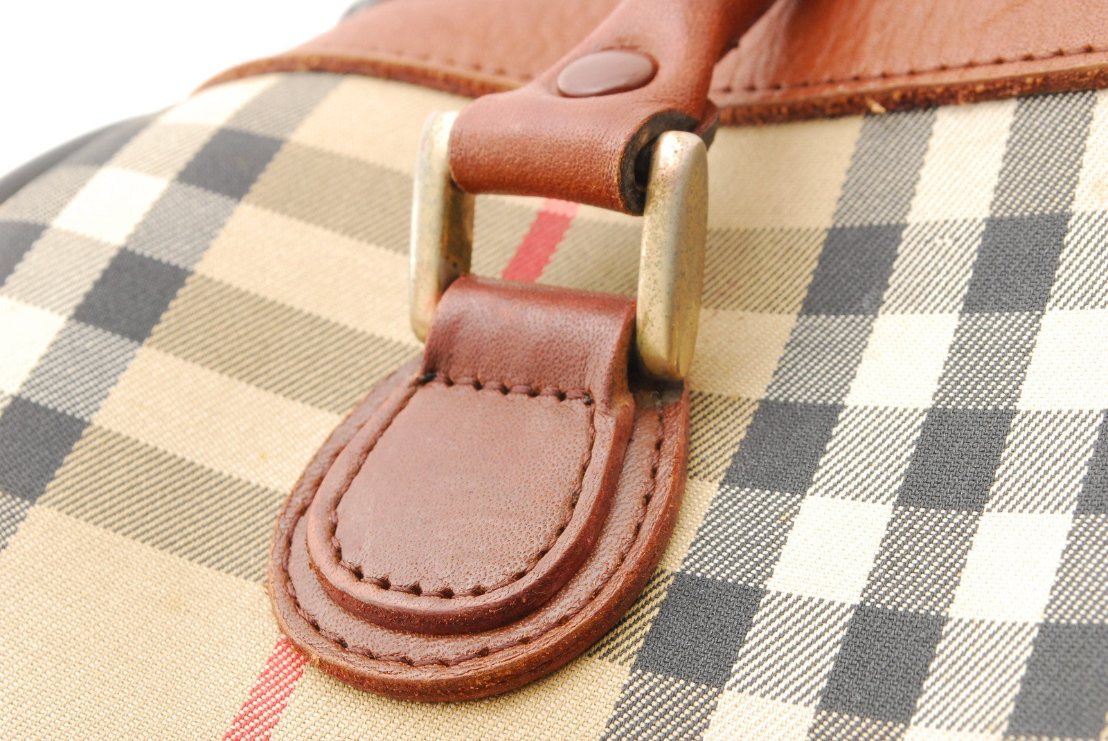 Burberry Nova Check Shadow Horse Shoulder Bag - Brown, Canvas