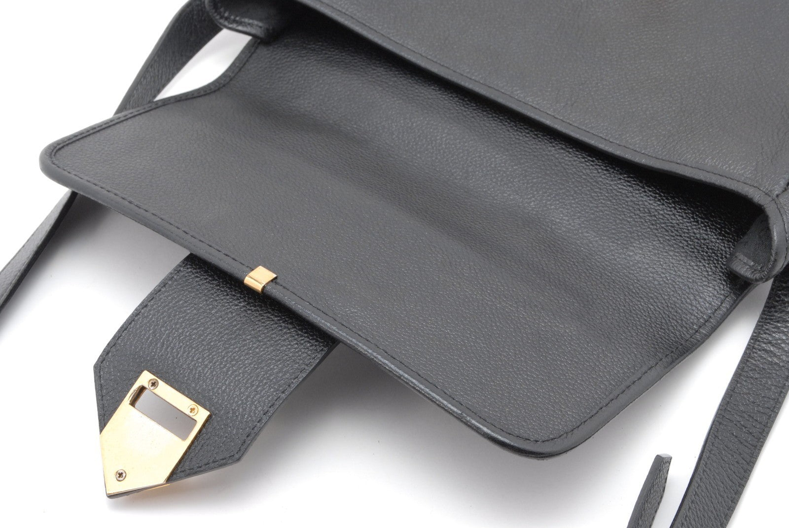 Saint Laurent Cassandra Crossbody Bag - Black, Leather