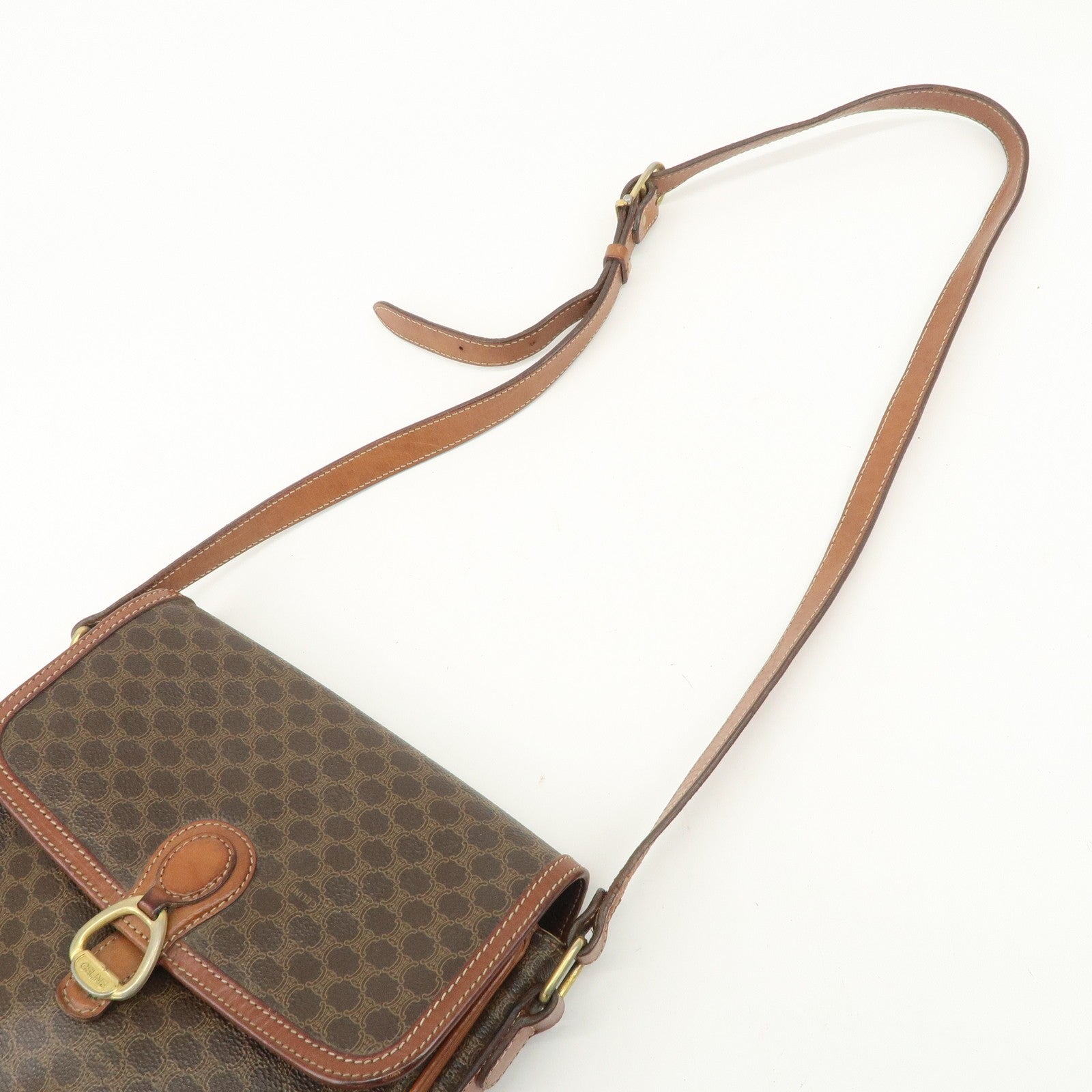 Celine Macadam Shoulder Bag - Brown, PVC