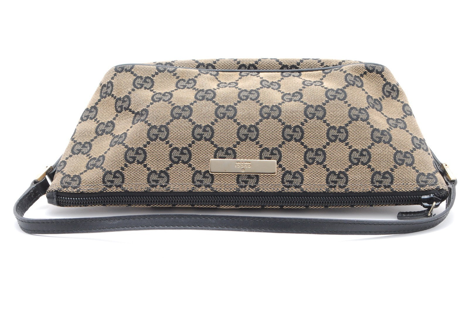 Gucci GG Supreme Hand Bag - Gray Black, Canvas