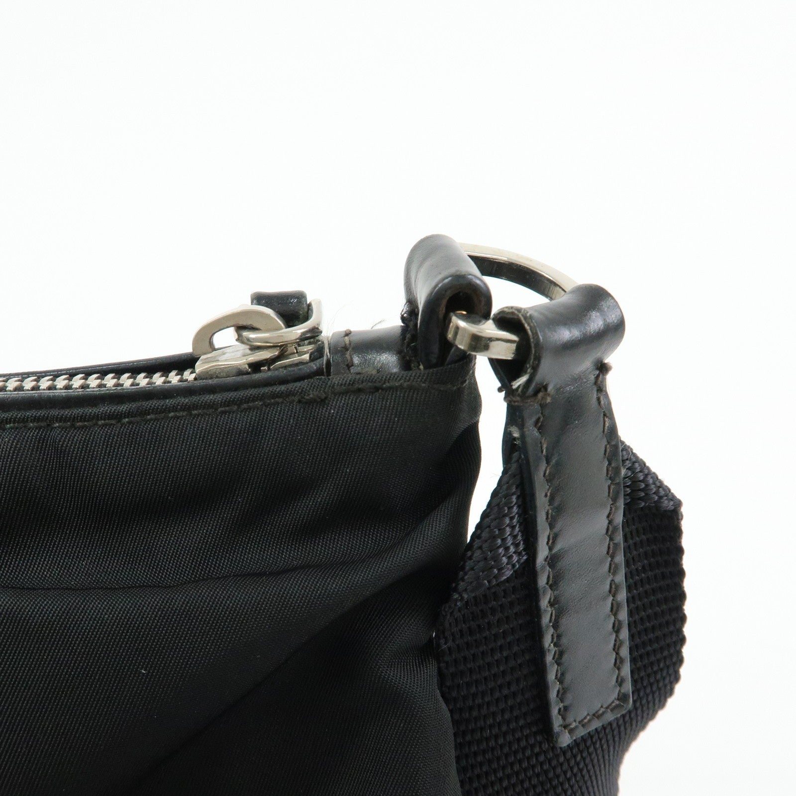 Prada Shoulder Bag - Black, Nylon and Leather