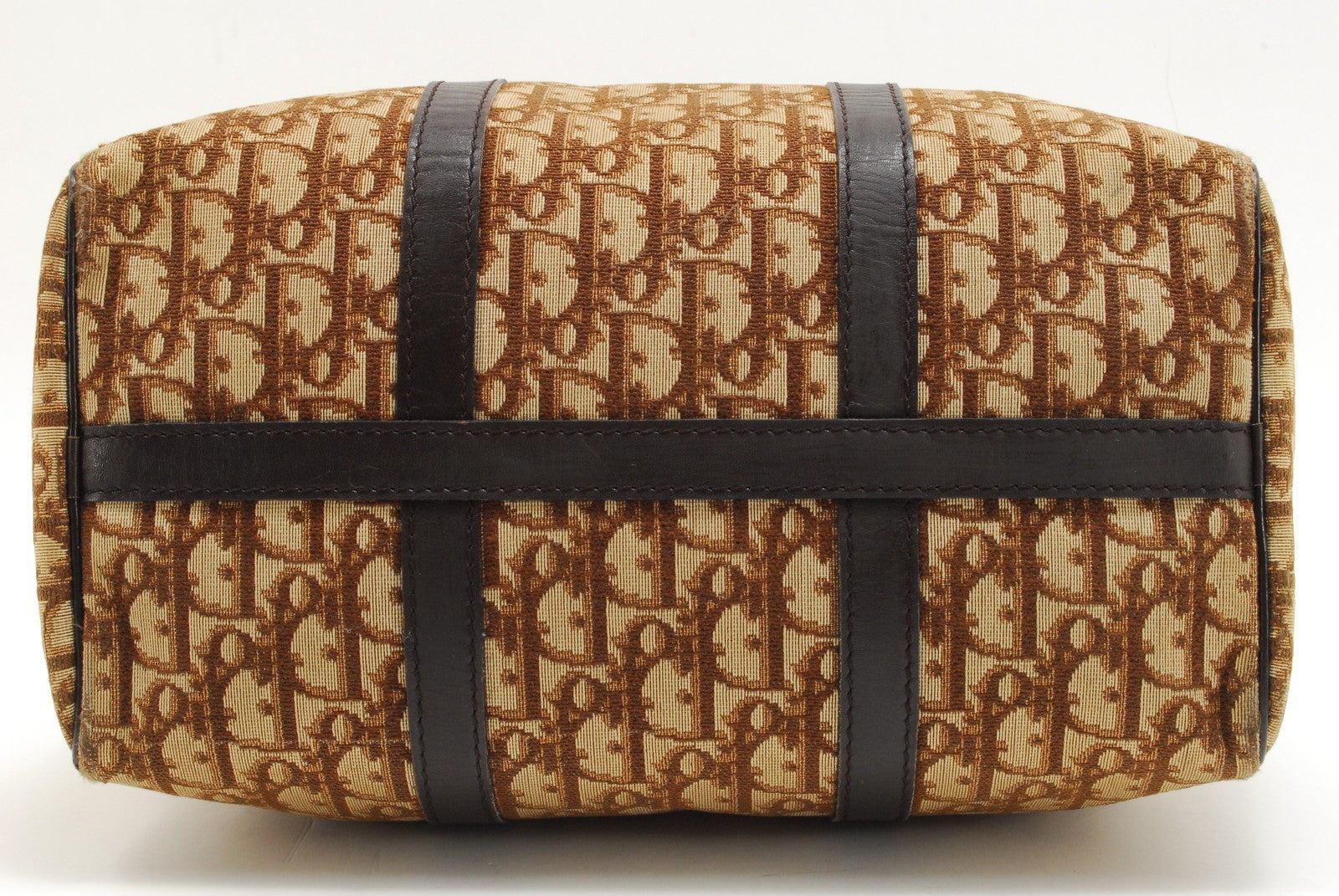Christian Dior Trotter Boston Bag - Beige, Canvas & Leather