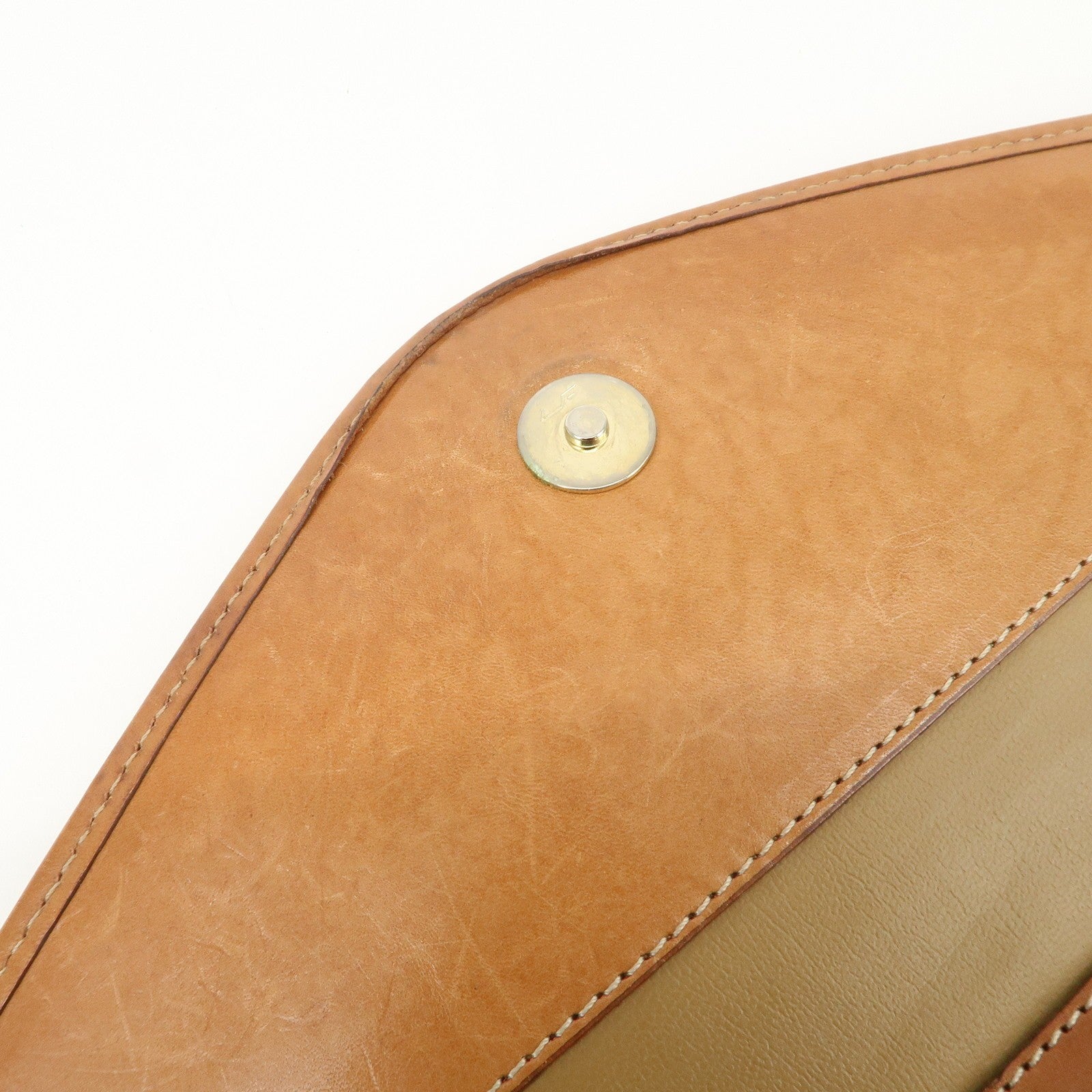 Celine C Macadam 2Way Bag - Beige Brown, PVC Leather