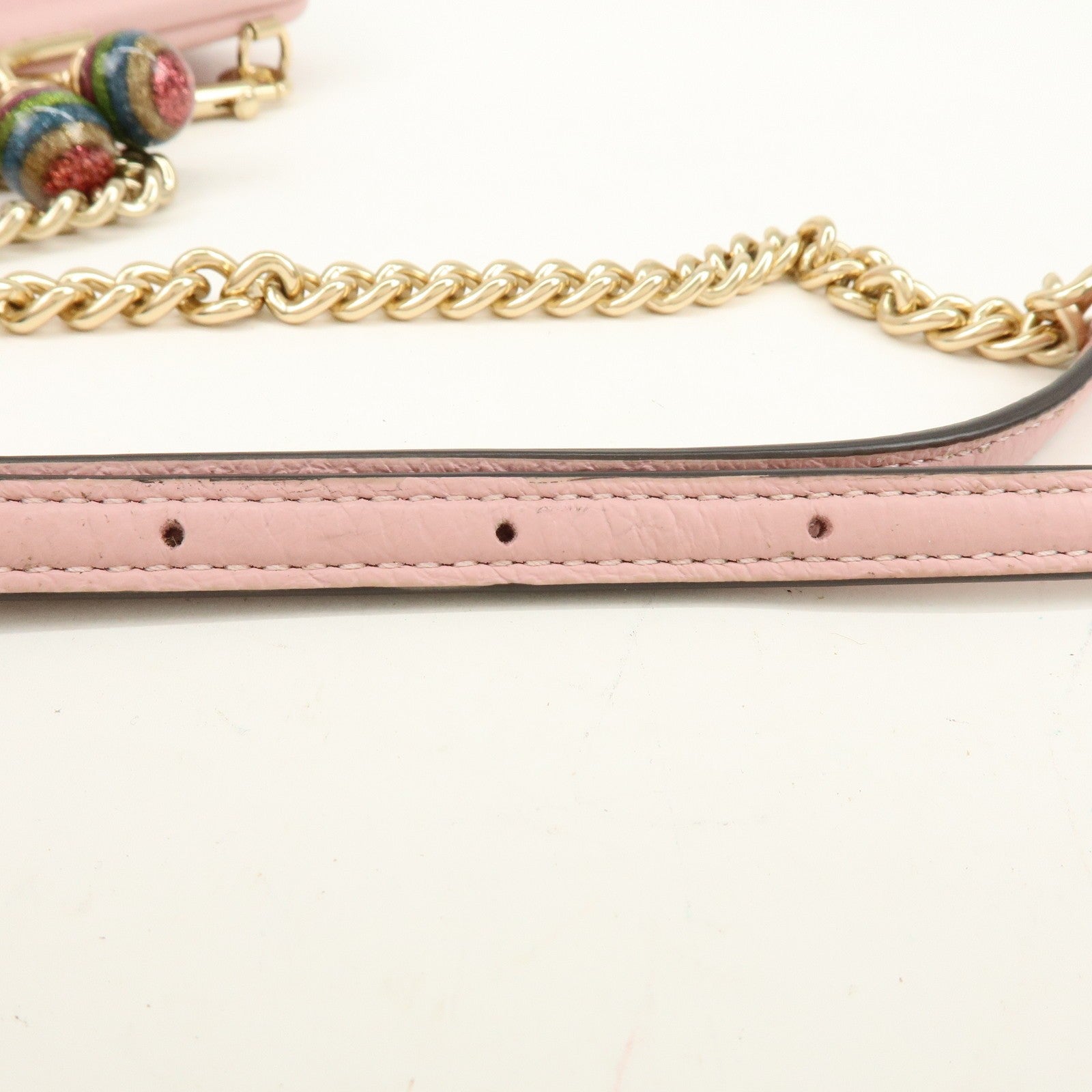 Coach Kiss Lock Chain Shoulder Bag - Pink, Leather