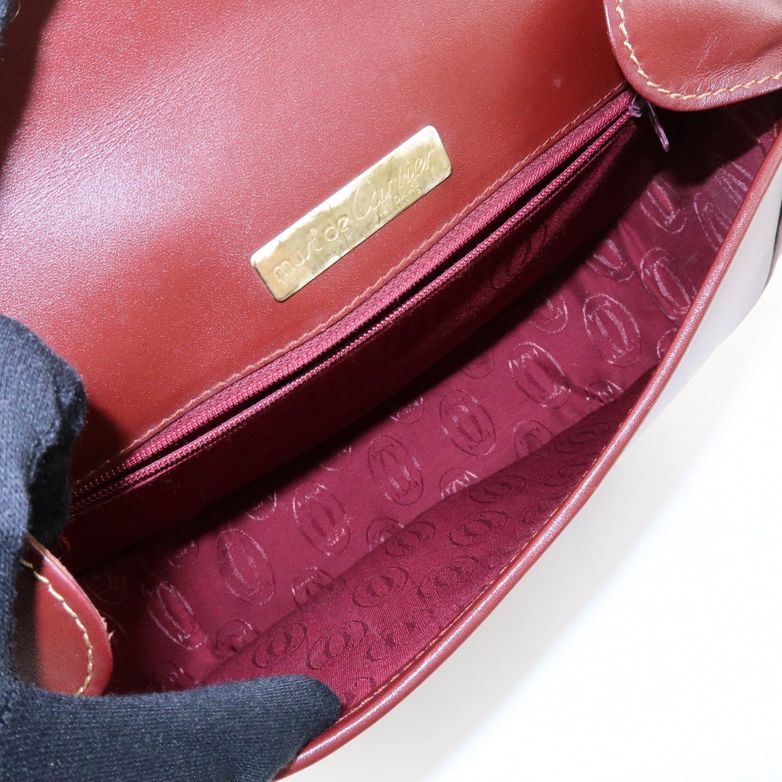 Cartier Must de Cartier Shoulder Bag - Bordeaux, Leather