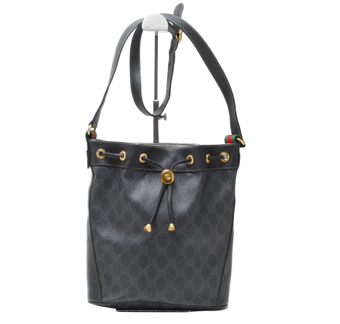 Gucci Sherry Line GG Shoulder Bag - Black, Leather