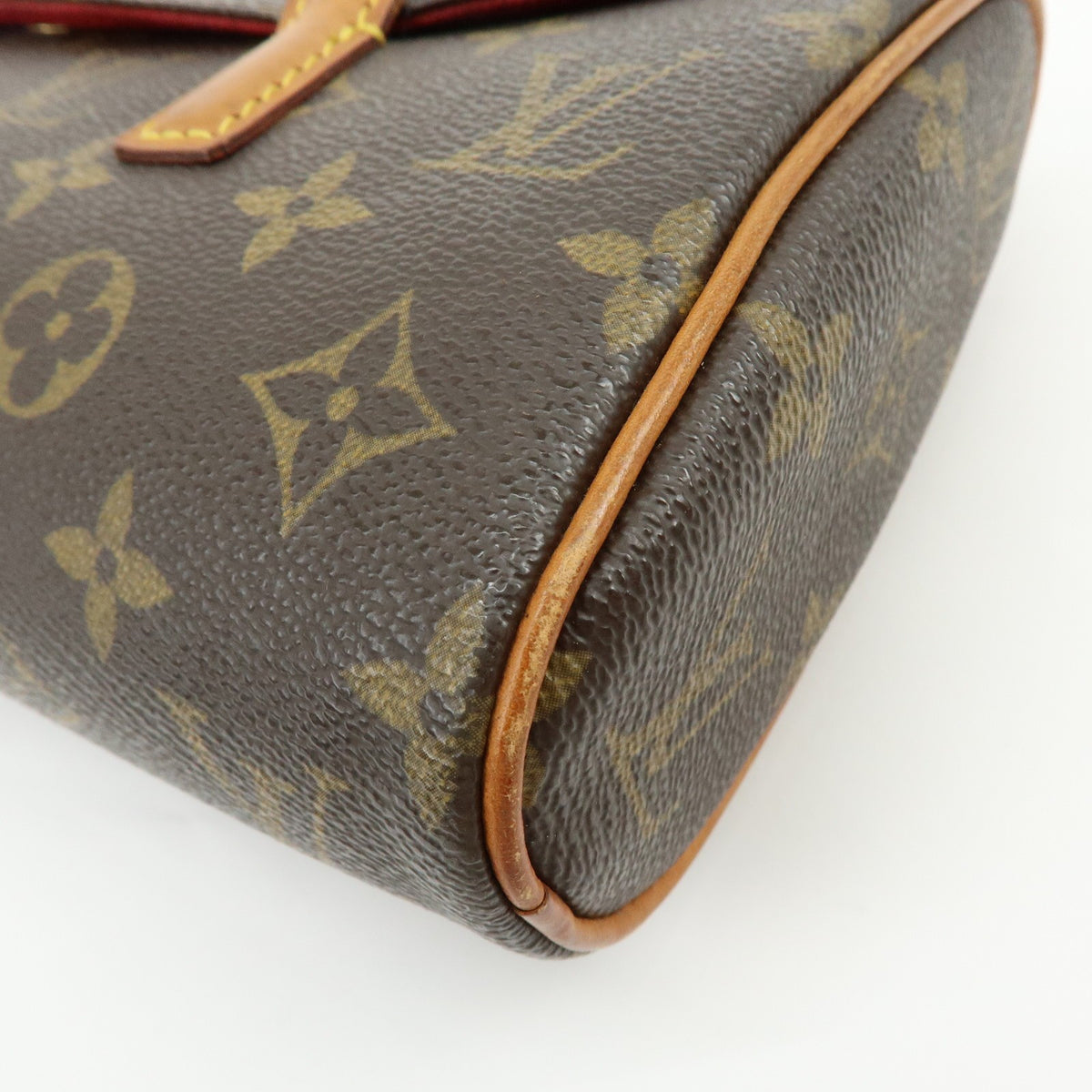 Louis Vuitton Monogram Canvas Sonatine Hand Bag Brown