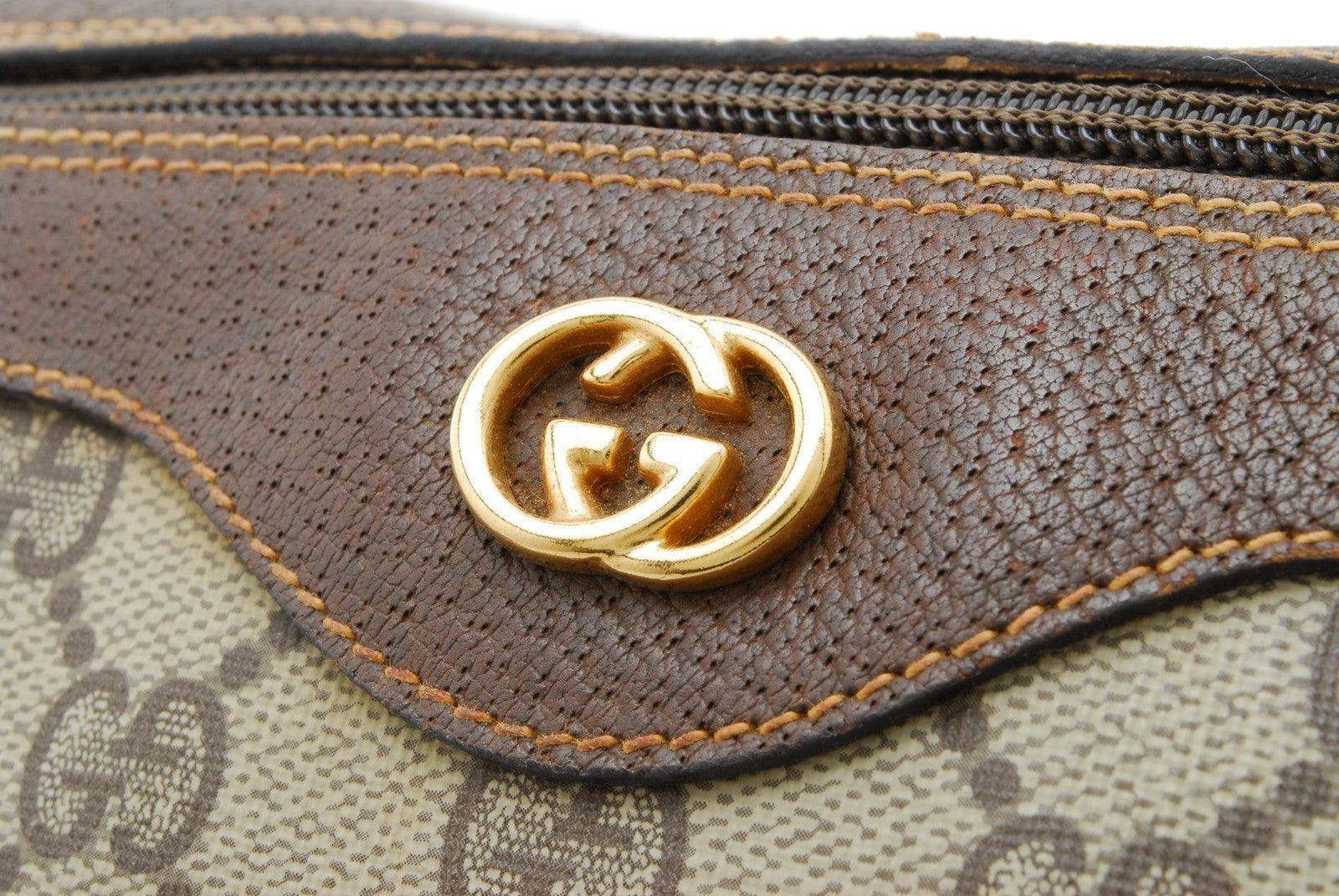 Gucci GG Supreme Mini Boston Bag - Brown, PVC Leather