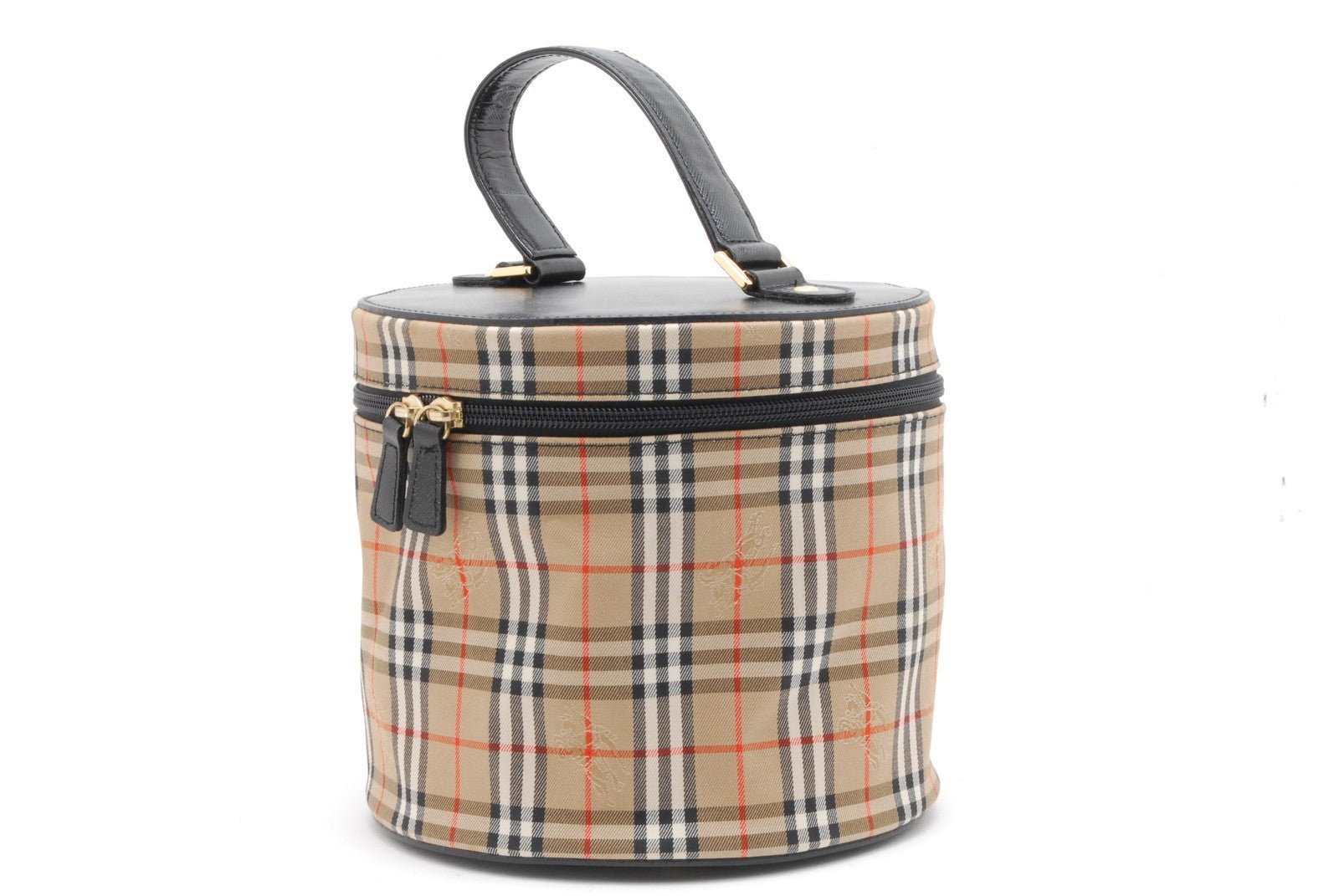Burberry Vanity Bag Handbag - Beige, Leather