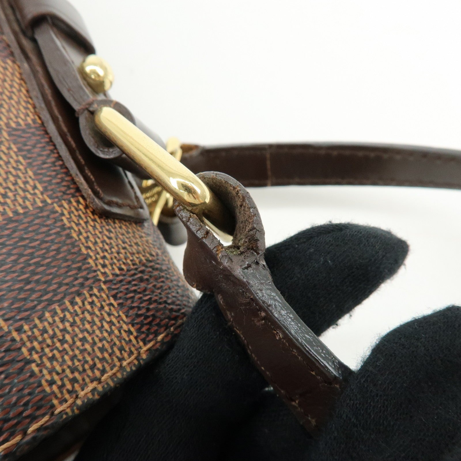 Louis Vuitton Damier Ebene Cabas Rivington Canvas Shoulder Bag