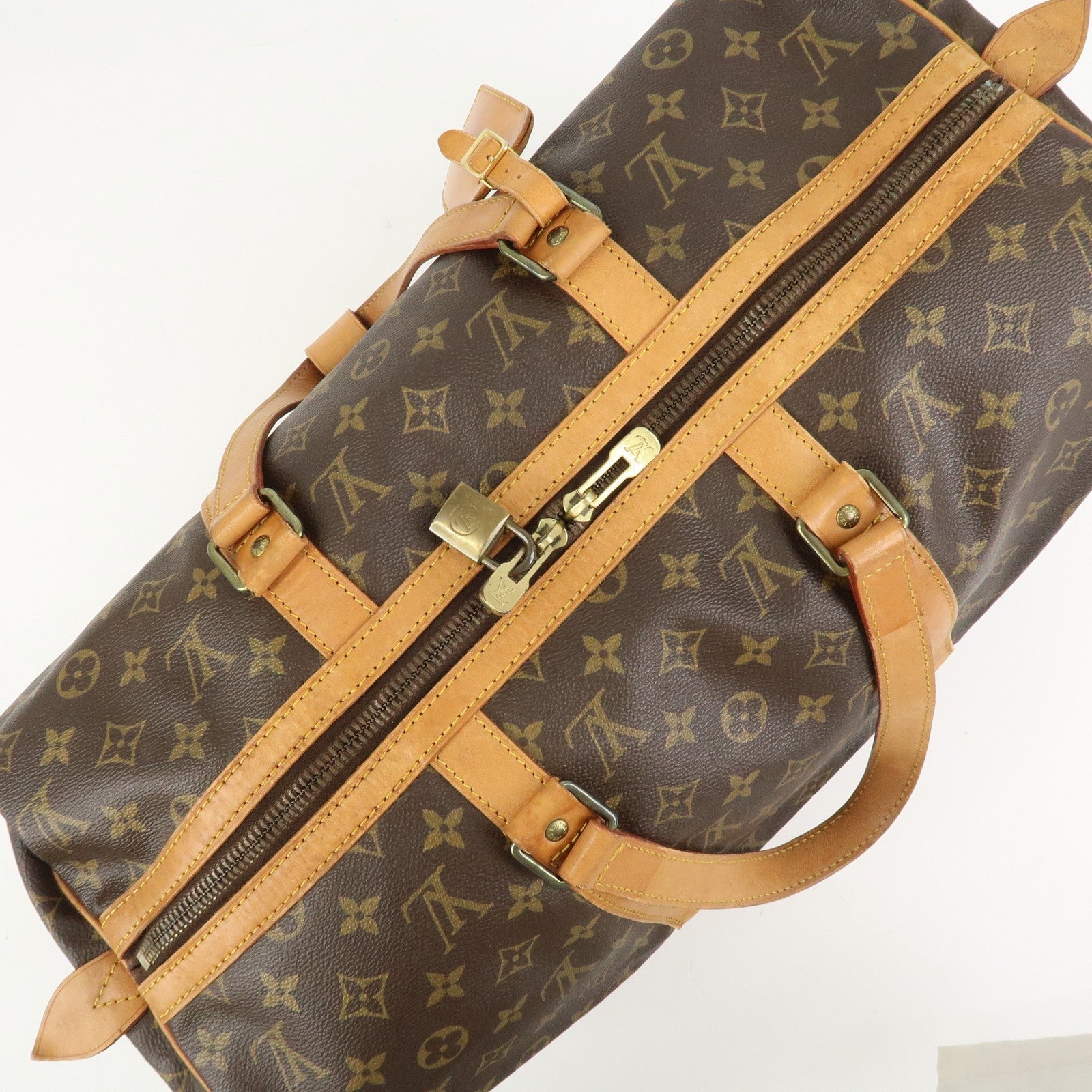 Louis Vuitton Monogram Sac Souple 45 Boston Bag - Brown, Monogram Canvas