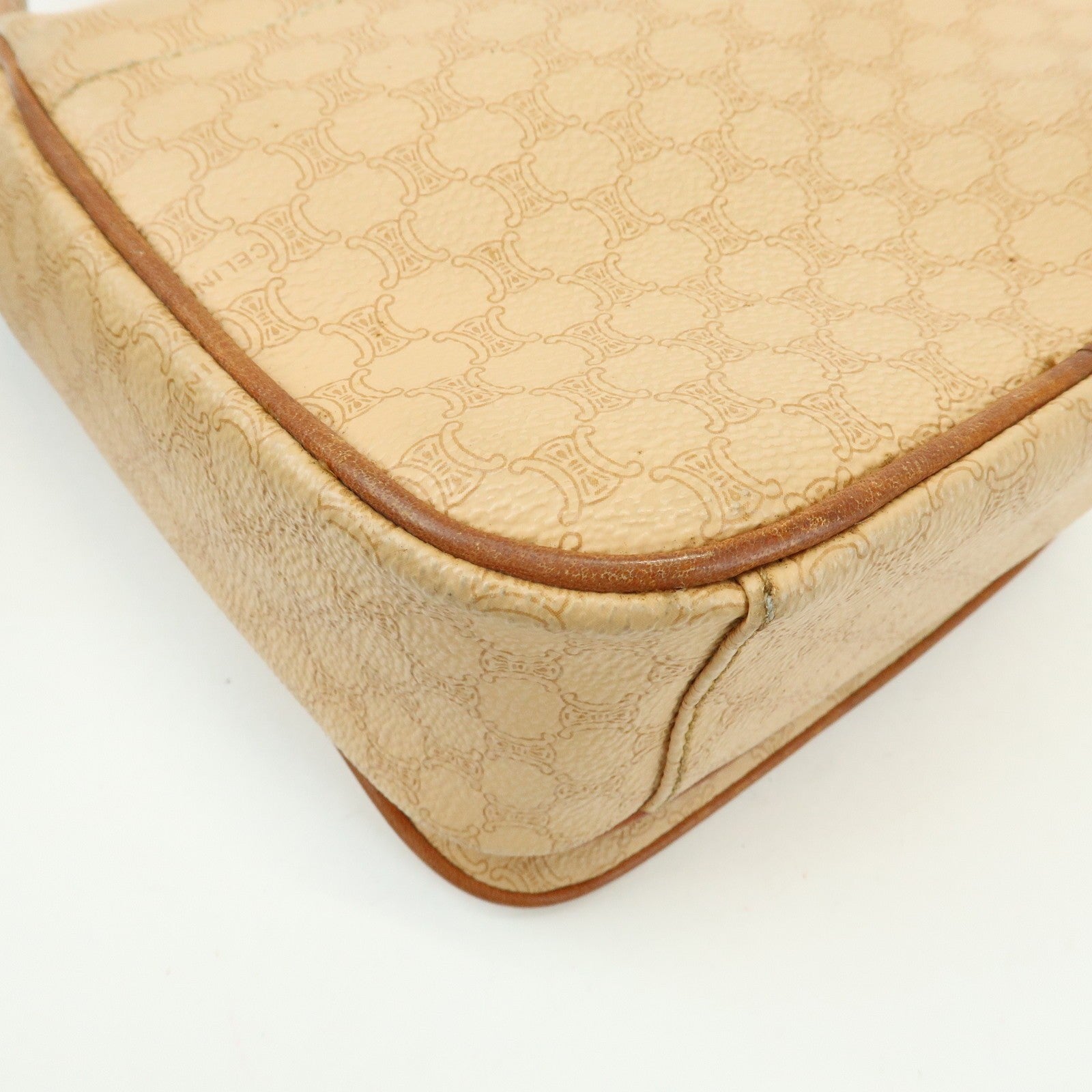 Celine Macadam Shoulder Bag - Beige, PVC Leather