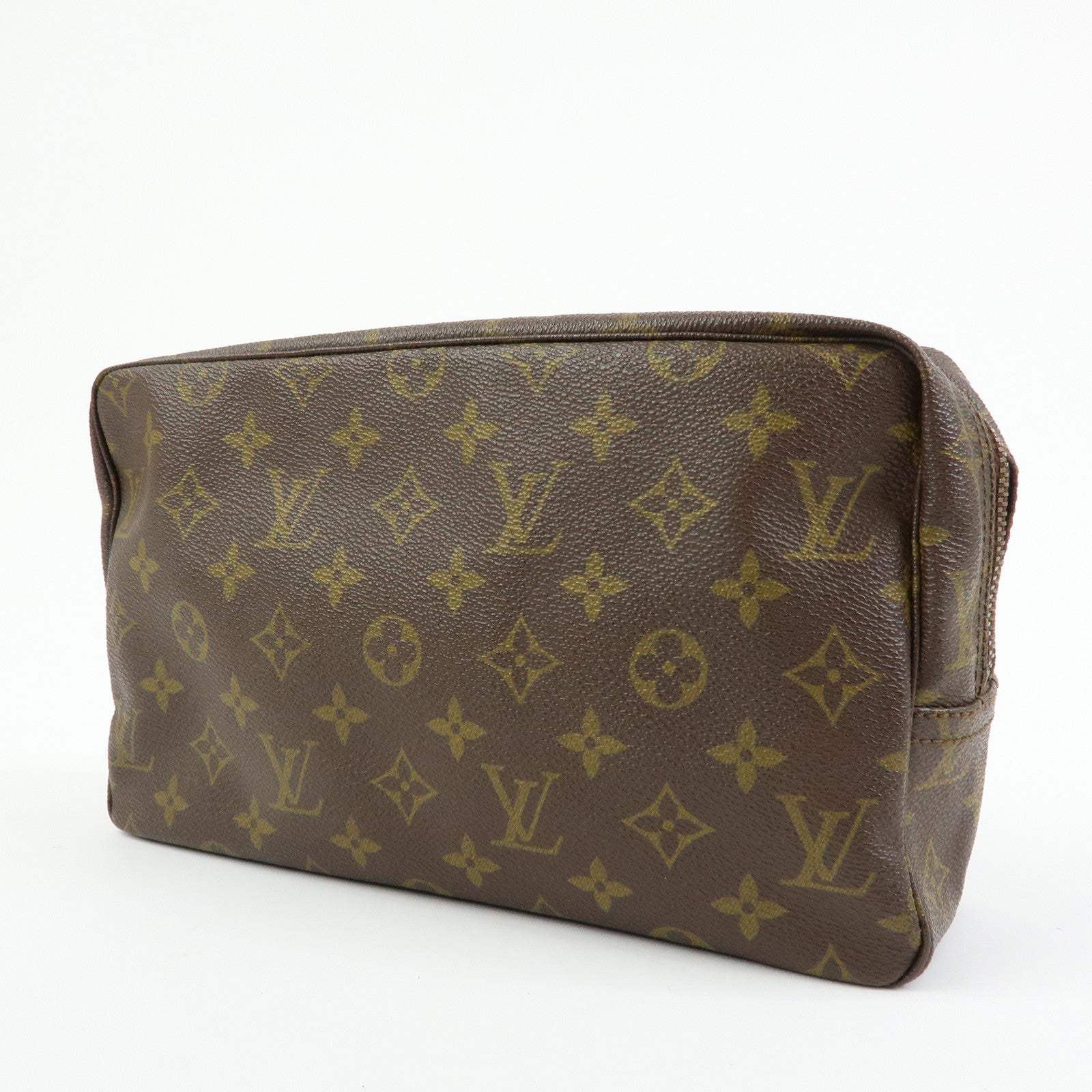 Louis Vuitton Trousse Toilette 28 Monogram Clutch - Brown, Leather