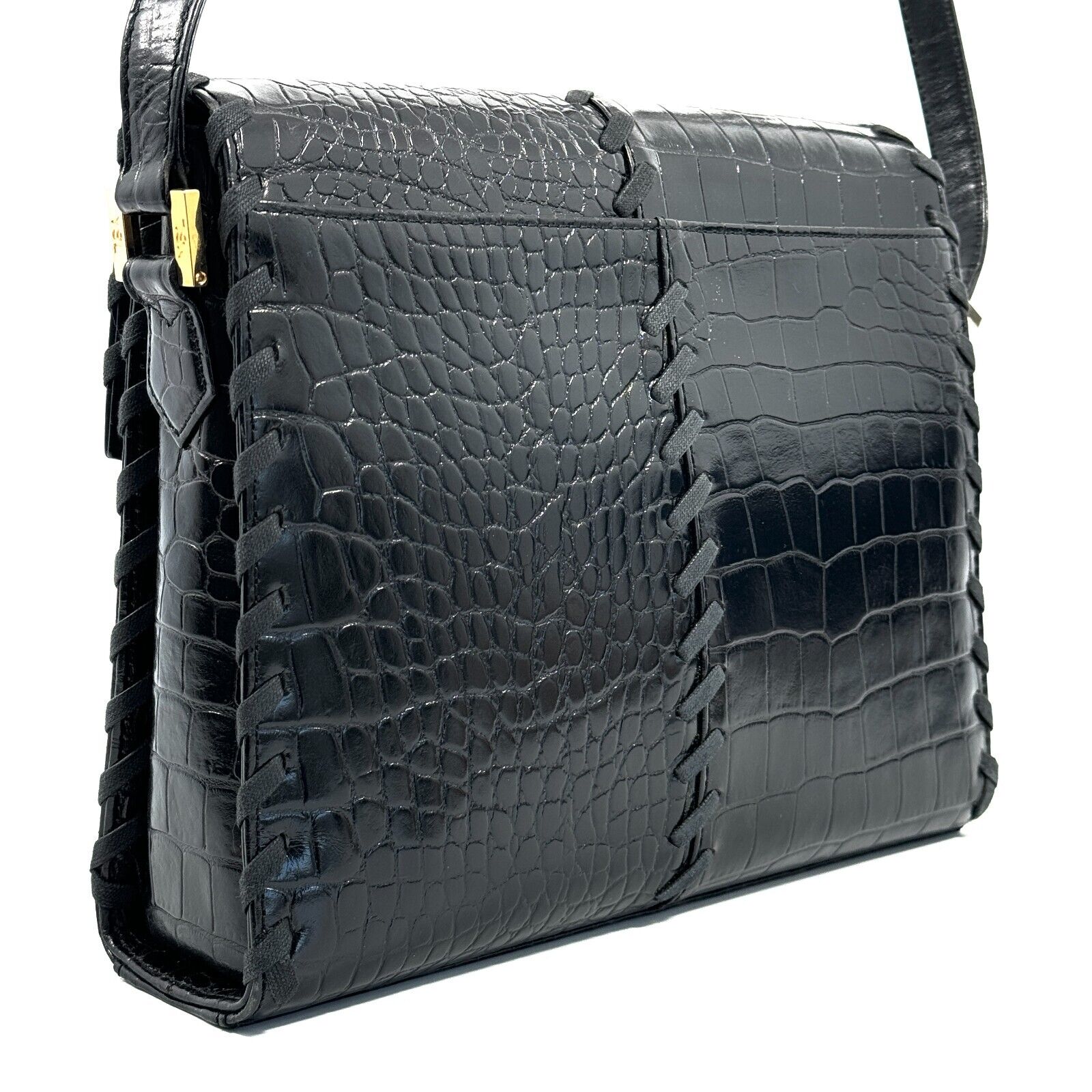 Saint Laurent YSL Shoulder Bag - Black, Leather