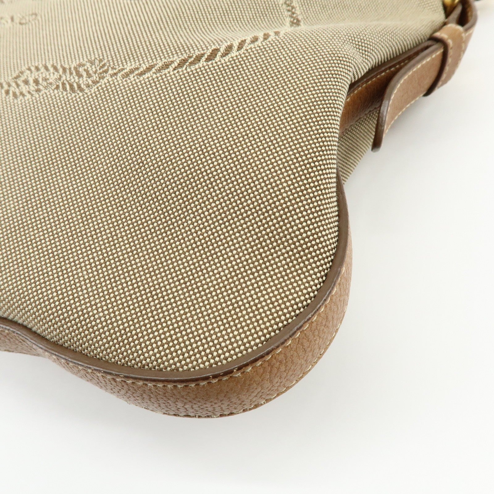Prada Shoulder Bag - Brown, Jacquard Canvas, Leather