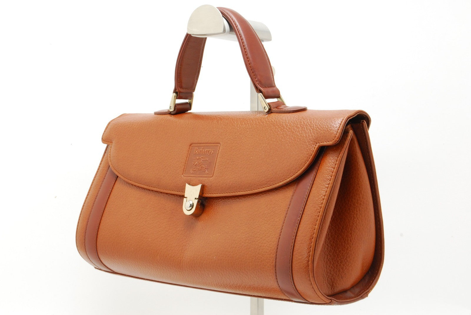 Burberry Nova Check Hand Tote Bag - Brown, Leather