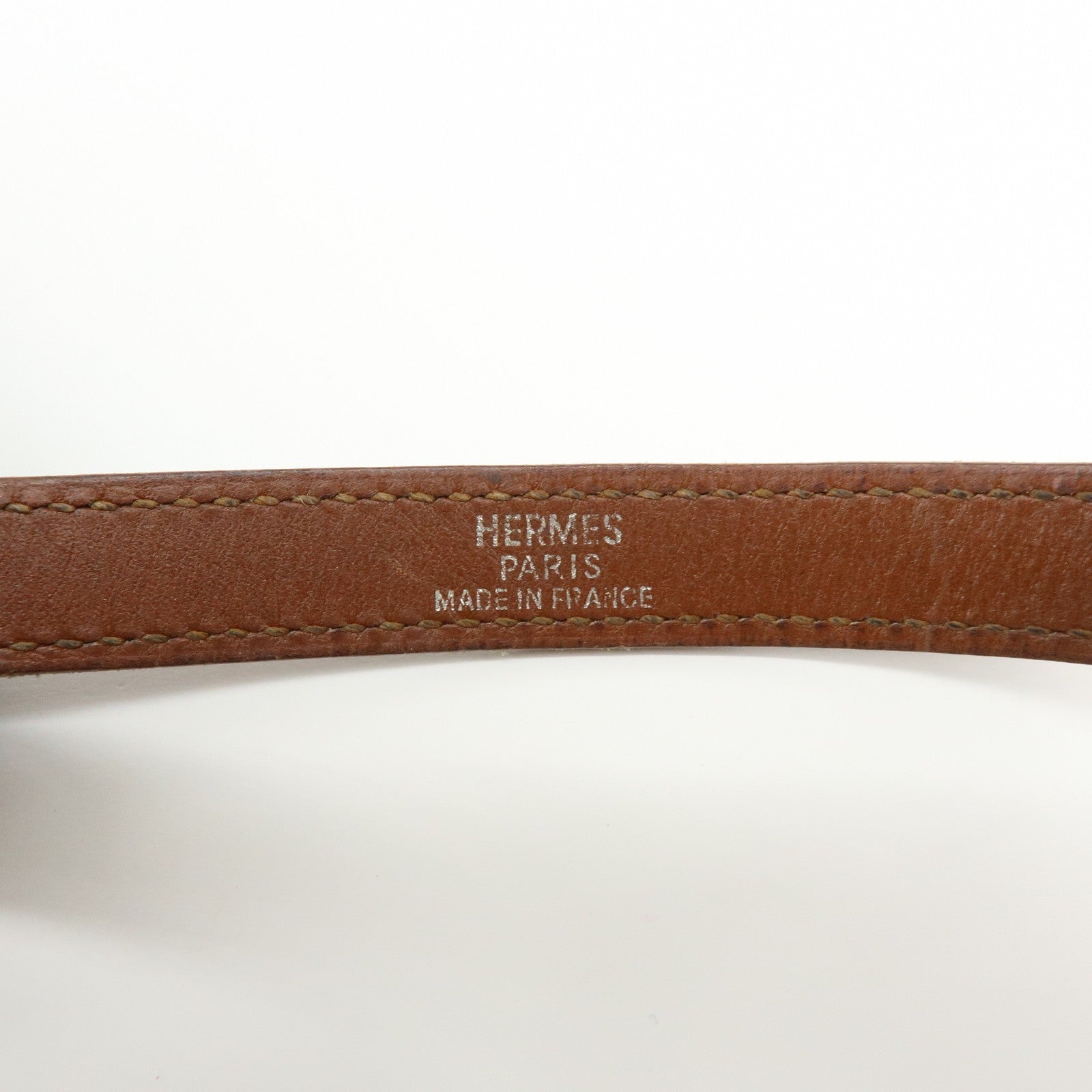 Hermès Kelly Double Tour Bracelet - Brown, Silver, Leather