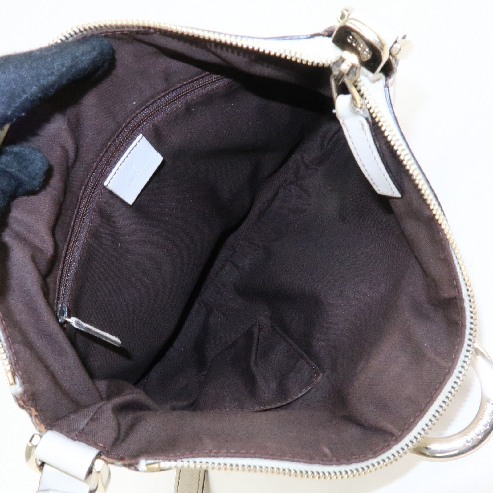 Gucci Abbey Shoulder Bag - Beige, GG Canvas, Leather