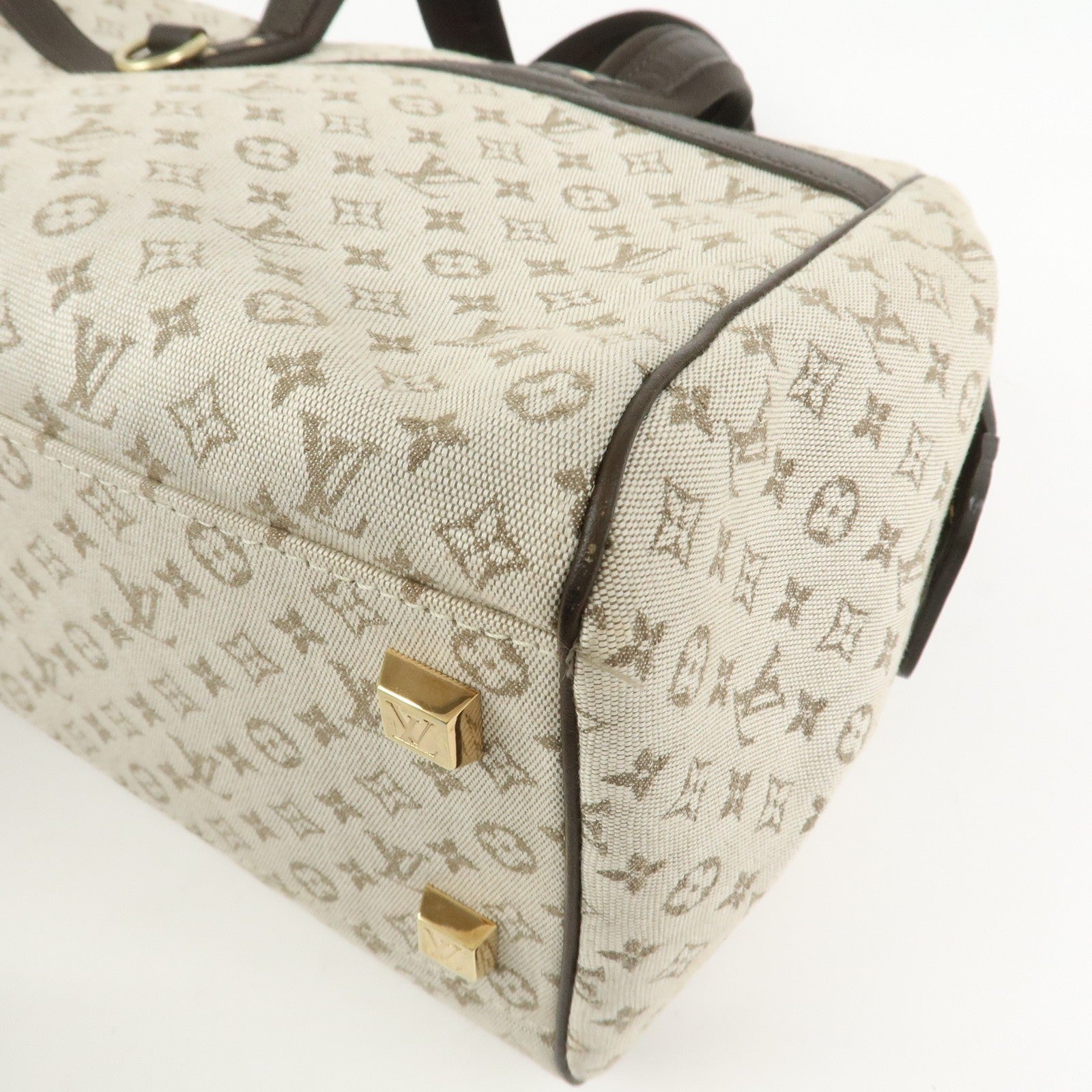 Louis Vuitton Boston Bag - Khaki, Monogram Mini Canvas