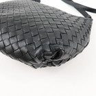 Bottega Veneta Intrecciato Leather Shoulder Black Bag