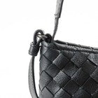 Bottega Veneta Intrecciato Leather Shoulder Black Bag