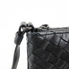 Bottega Veneta Intrecciato Leather Shoulder Black Bag