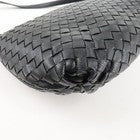 Bottega Veneta Intrecciato Leather Shoulder Black Bag