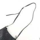 Bottega Veneta Intrecciato Leather Shoulder Black Bag