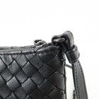 Bottega Veneta Intrecciato Leather Shoulder Black Bag