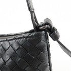 Bottega Veneta Intrecciato Leather Shoulder Black Bag