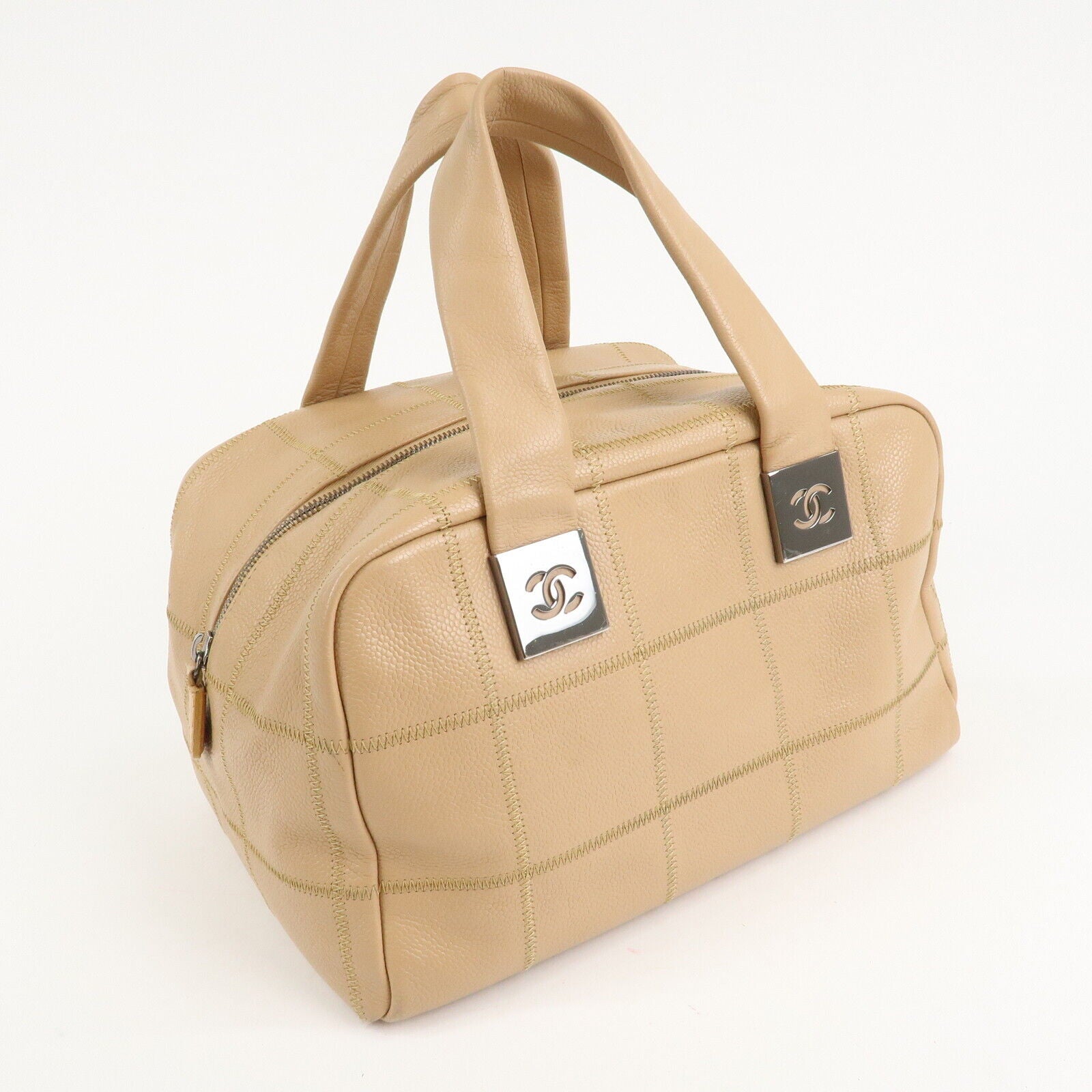 Chanel Chocolate Bar CaviarSkin Boston Bag