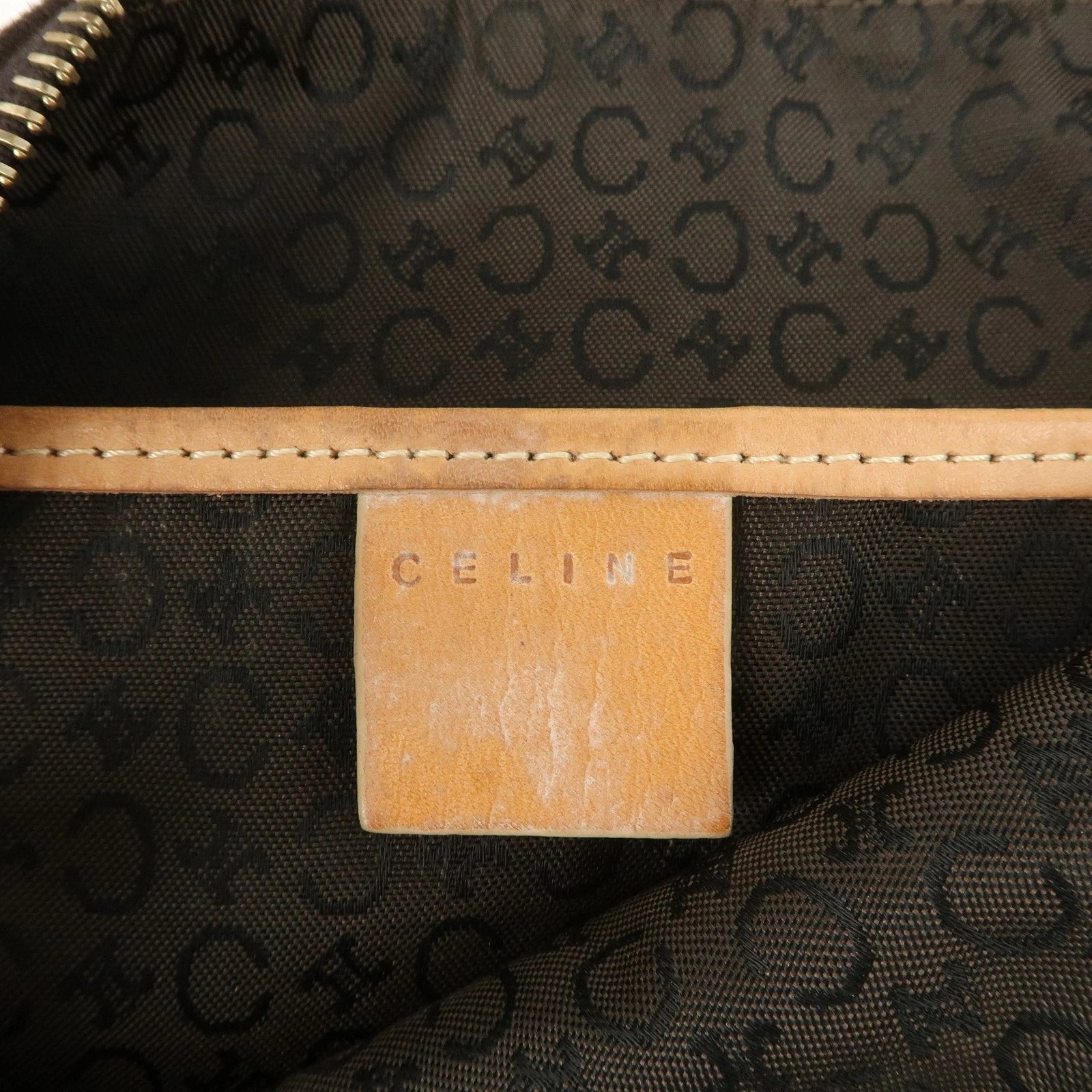 Celine Macadam Shoulder Bag - Brown, Suede