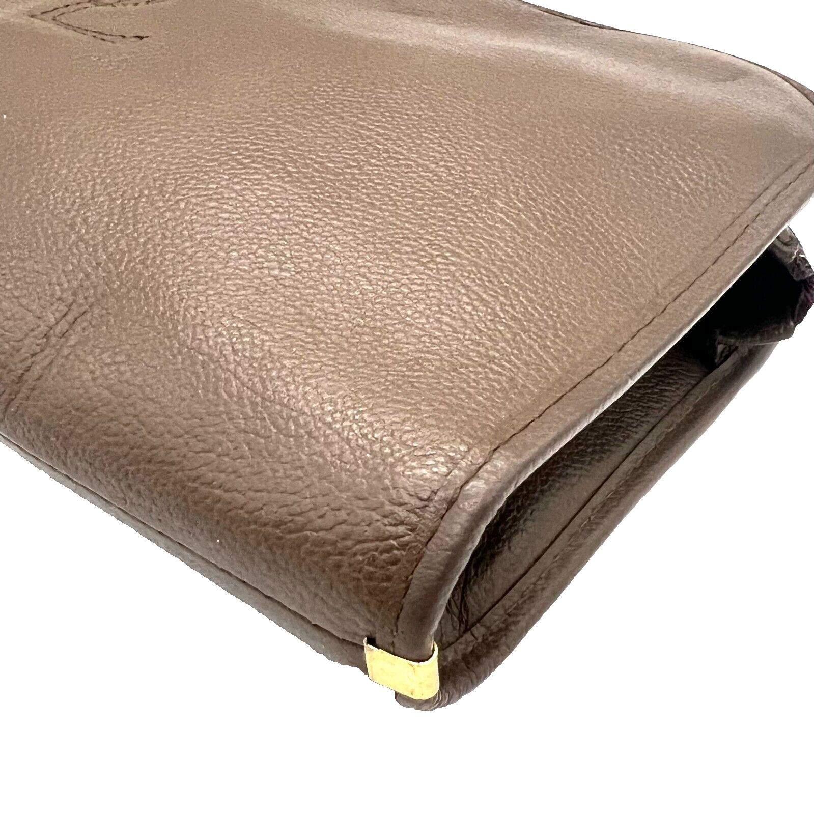 Yves Saint Laurent YSL Leather Clutch - Brown
