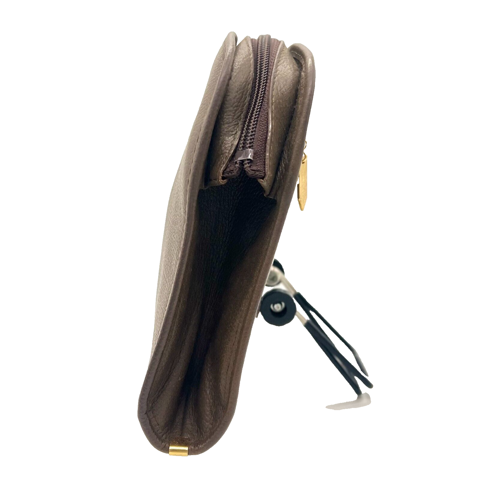Yves Saint Laurent YSL Leather Clutch - Brown