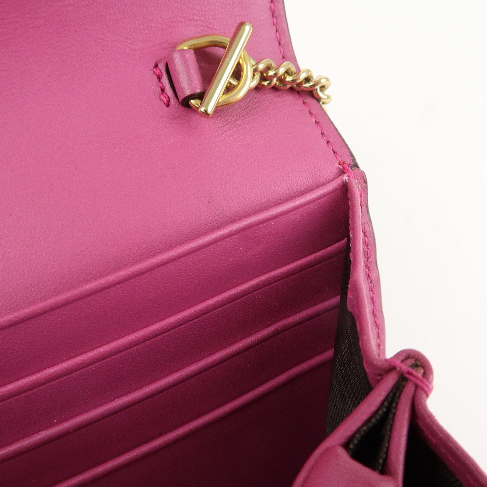 Gucci GG Supreme Leather Canvas Padlock Chain