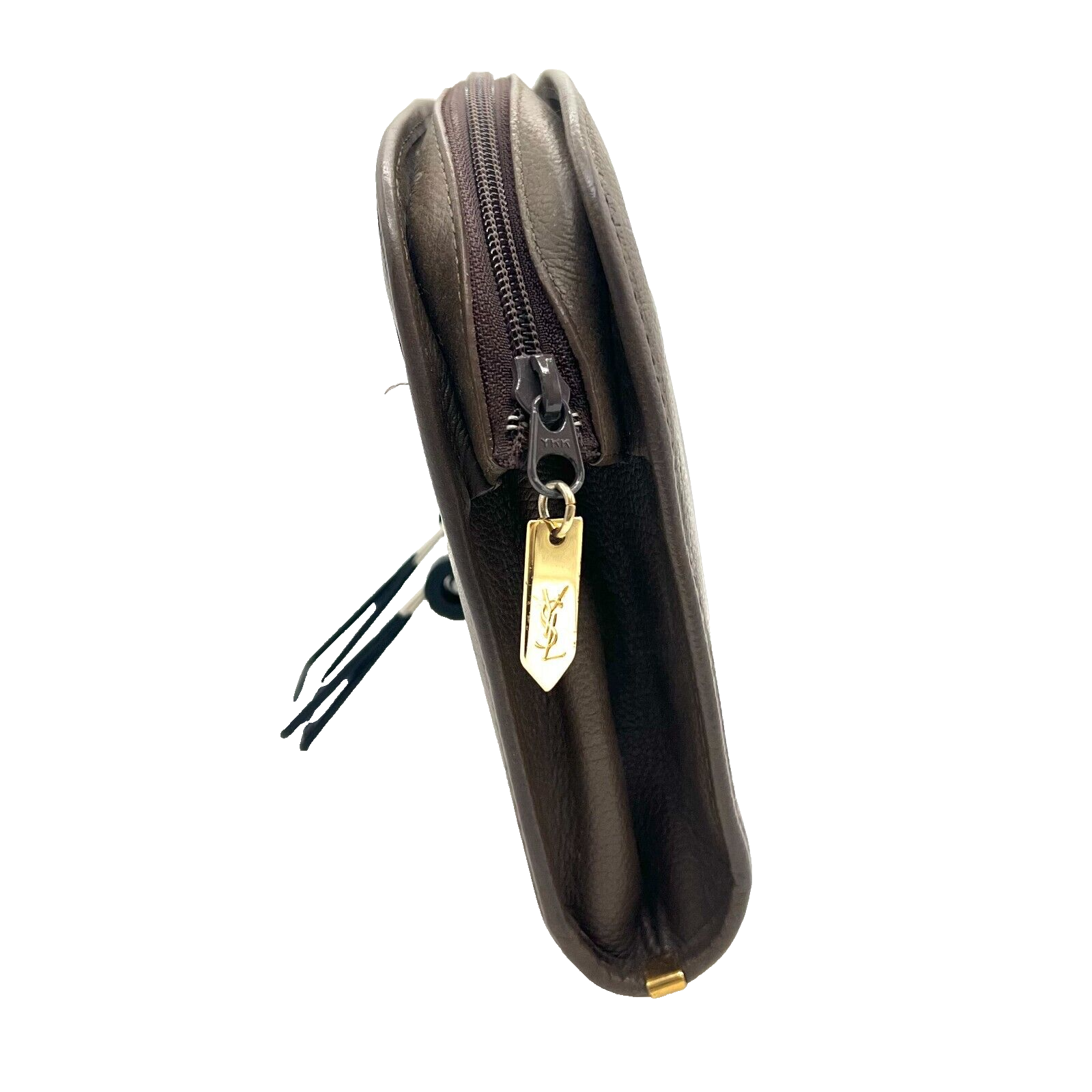 Yves Saint Laurent YSL Leather Clutch - Brown