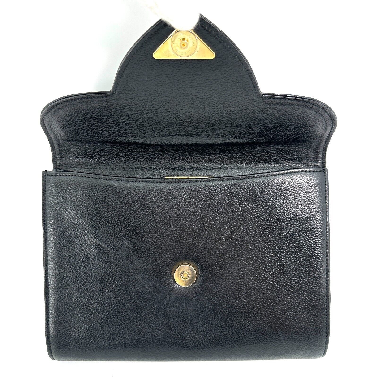 Saint Laurent YSL Clutch Bag Black Leather