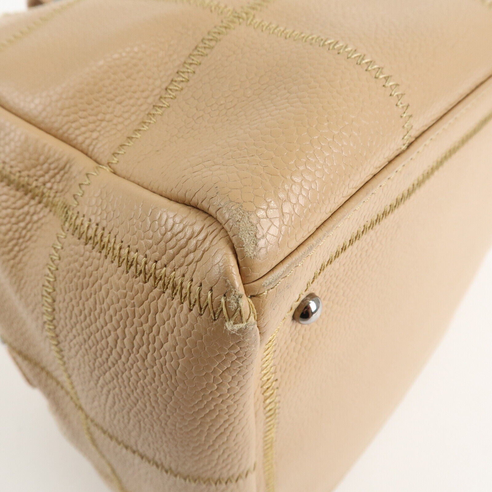 Chanel Chocolate Bar CaviarSkin Boston Bag