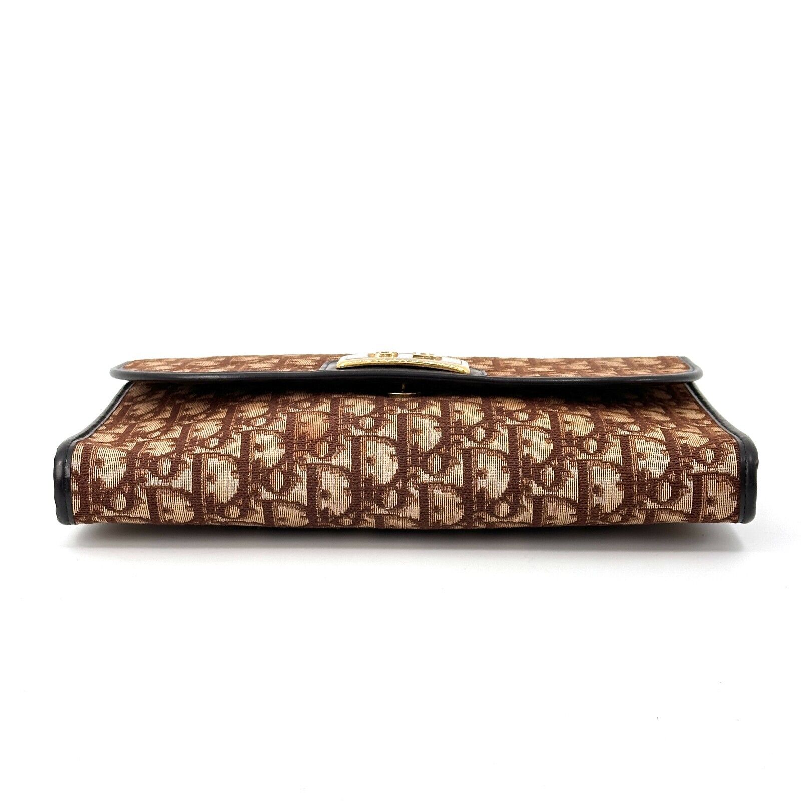 Christian Dior Trotter Canvas Leather Chain Shoulder Bag